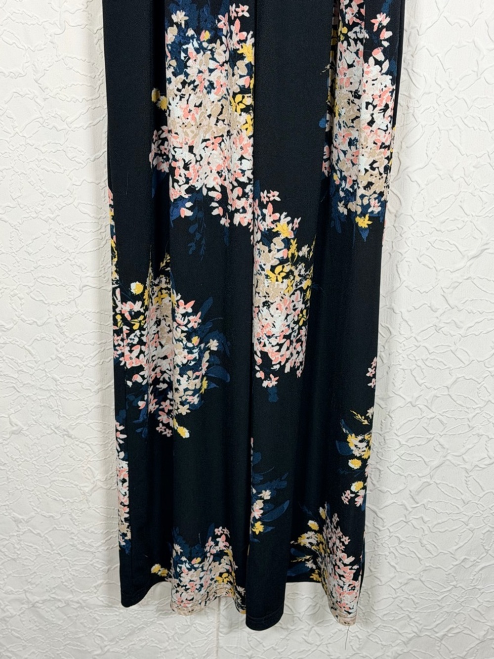 Maurice’s Black Floral Sweetheart Tank Jumpsuit Sz S - Picture 13 of 14